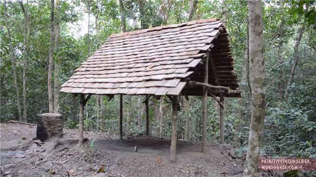 男子什么都没带独闯荒野，空手建造房屋，看到最后简直想拜他为师-希望zz