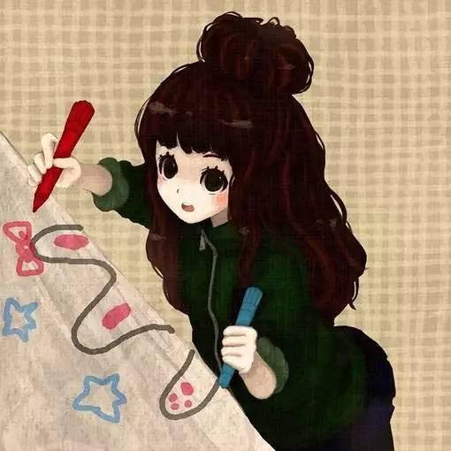 插画里的小甜美女主角-希望zz